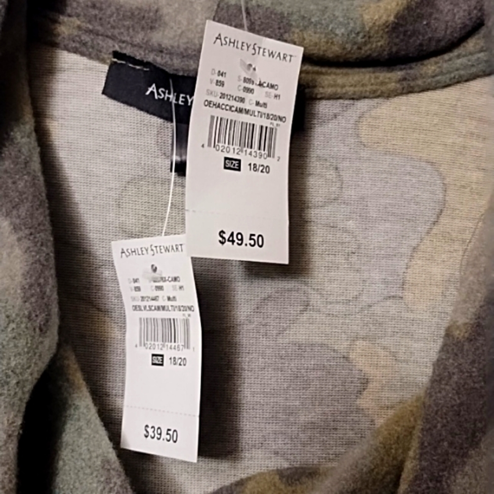 Ashley Stewart 2pc Camouflage Kimono Set - Picture 4 of 4